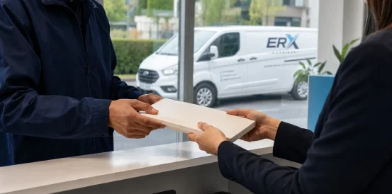 Important documents prepared for direct courier delivery