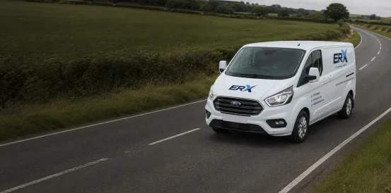 ERX van providing nationwide courier services across Great Britain