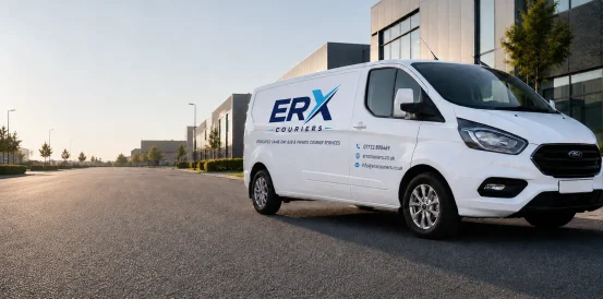 ERX van ready for a same-day courier delivery in Rugby